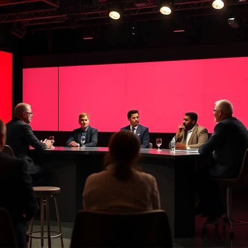 Panelistas discutiendo durante un episodio de 'Debate Abierto'